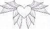 Angel wings back tattoos designs